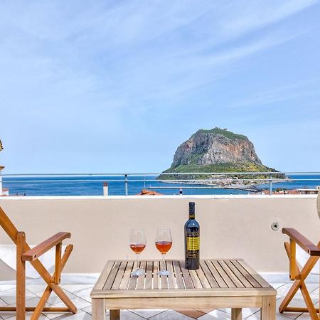 Monemvasia Modern Flat With Panoramic Sea View Esterno foto