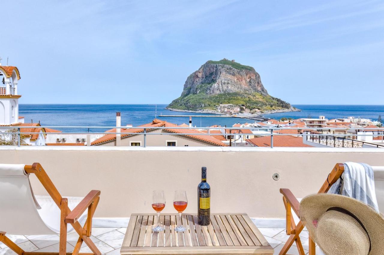 Monemvasia Modern Flat With Panoramic Sea View Esterno foto