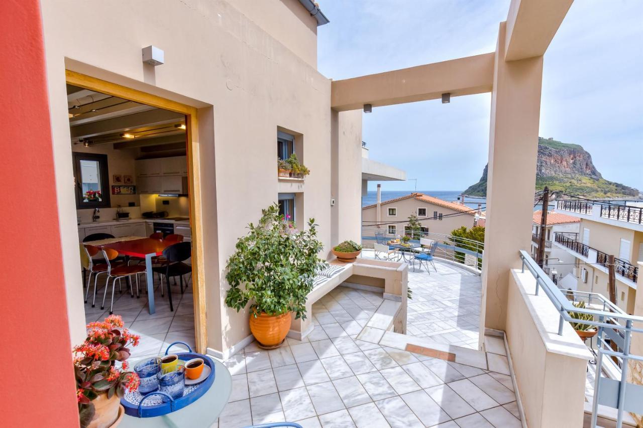 Monemvasia Modern Flat With Panoramic Sea View Esterno foto