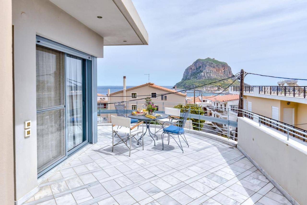 Monemvasia Modern Flat With Panoramic Sea View Esterno foto